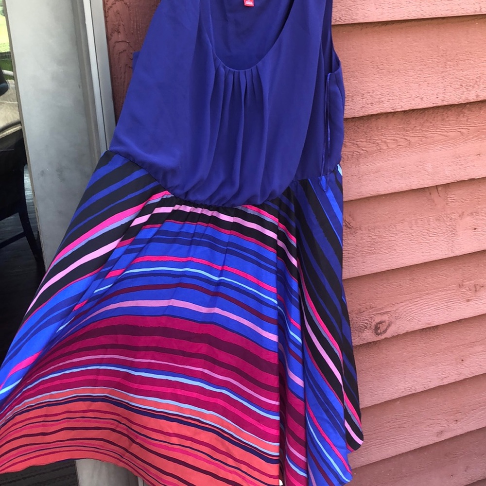 Multi colored Elle dress plus size 1X - Picture 4 of 5